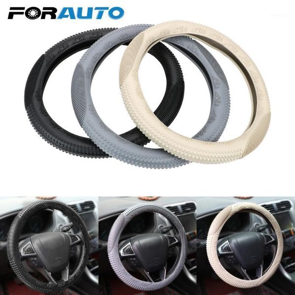 

forauto silicone car steering wheel cover anti slip steering-wheel covers universal car-styling interior accessories1