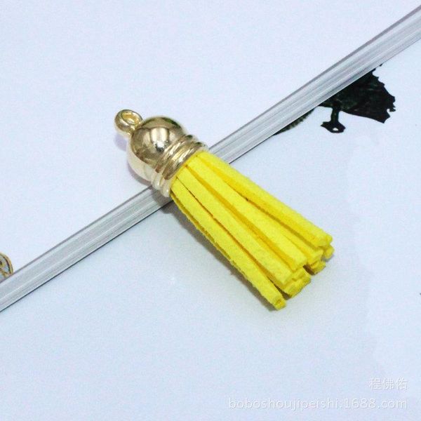 

10pcs 3cm pull ring alloy cap faux leather tassels fringe bang leather tassel trim key tassels for diy pendant accessories parts h qylwwj