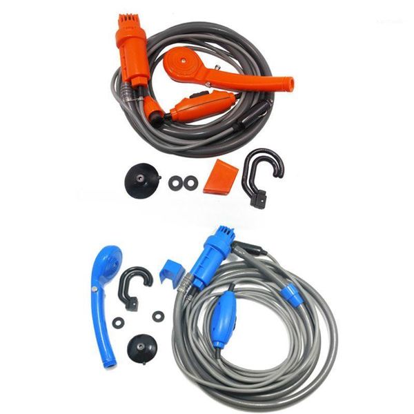 

outdoor bags 12v portable shower camping car cigarette lighter water pump for travel1