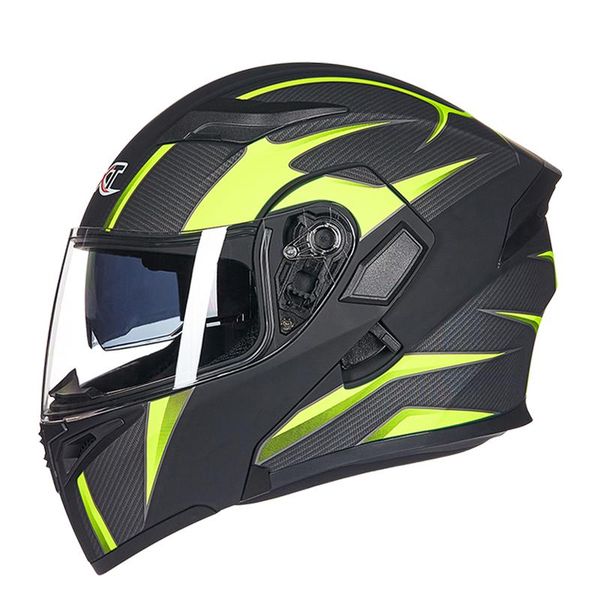 

gxt, men's foldable motorcycle helmet, built-in solar beam modem, double shield, dot racing helmet
