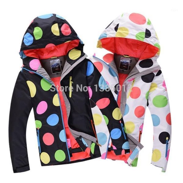 

ski suit monoboard ski suit women windproof waterproof skiing clothing polka dot1