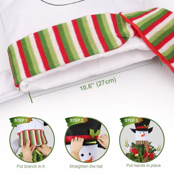 

large hat snowman christmas tree er snowman tree er outdoor indoor novelty christmas decorations home decor