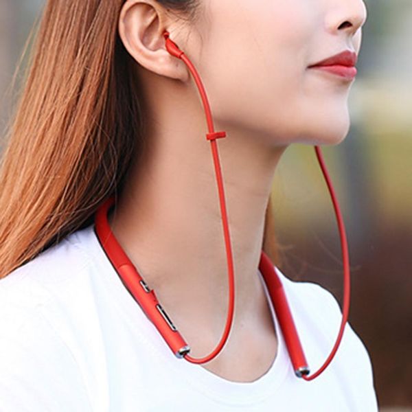 

radiation protection magnetic bluetooth sports earphones neck hanging headsets
