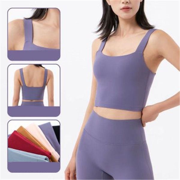 

women gather yoga vest fashion trend deep u neck back sling sports vest skinny short female new fitness underwear shockproof bra, White