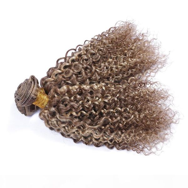 

фортепианное цвето бразильского virgin переплетения человеческих волос deep завитого 3шт # 8 613 микс пианино цвет человеческих волосы пучки, Black