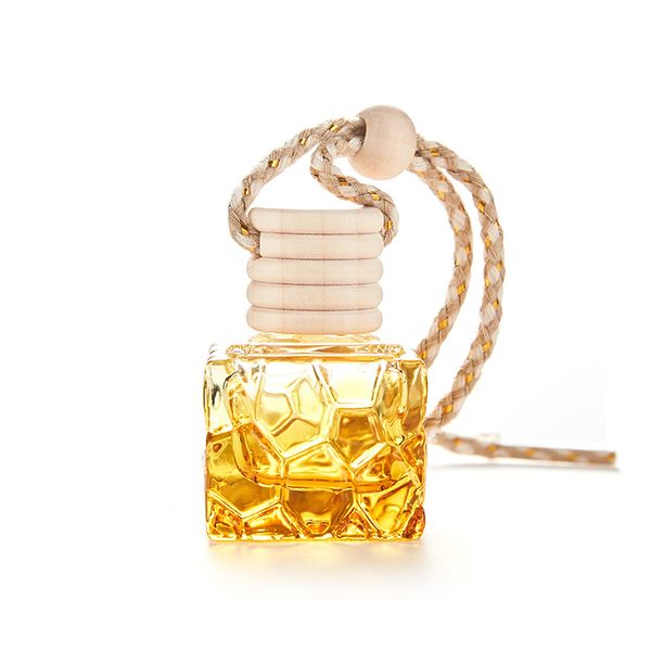 

small car perfume bottle rope irregular essential oil diffuser fragrance empty cube colour hanging ornaments bottles new arrival 1 5jt k2