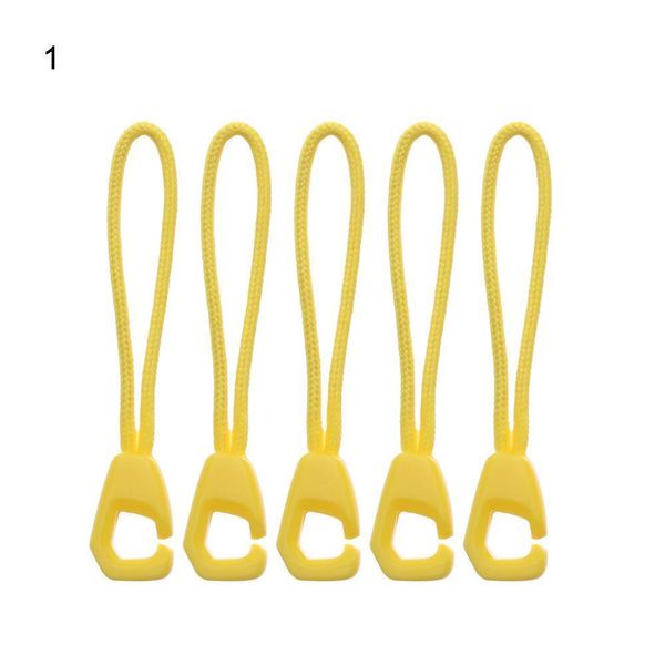 

10 pcs 5 colors zipper pull puller end fit rope tag fixer zip cord tab replacement clip buckle travel bag suitcase q bbytcd