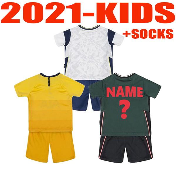 

20 21new таиланд тоттенхэх дети обучения костюма dele son bergwijn футбол джерси шпора kane lucas дети высокого качество футбол рубашка набо, Black