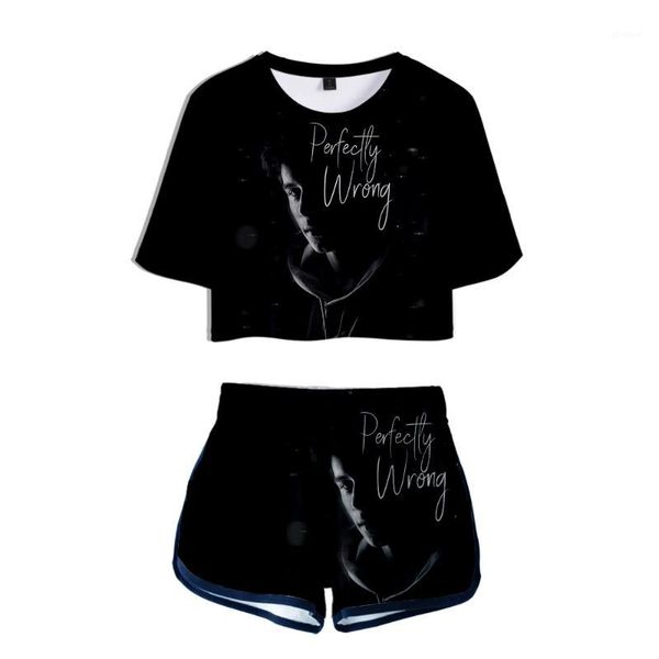 

frdum shawn mendes idol 3d short sleeve navel fashion woman new arrival hip-hop moletom summer comfortable1, White