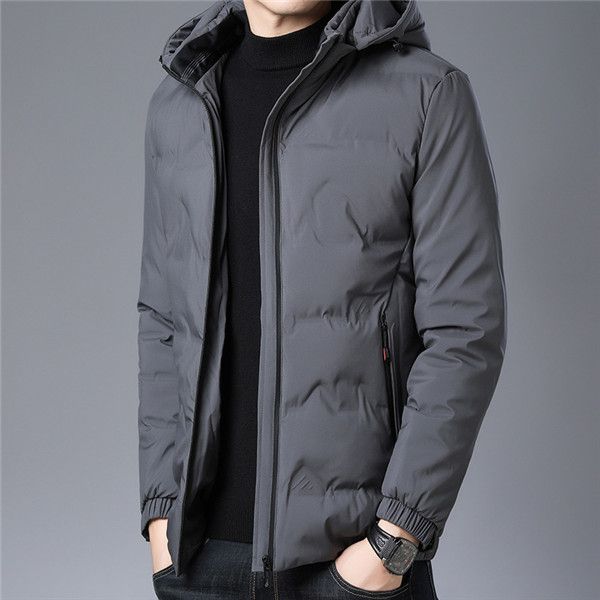 

plus size mens winter jackets loose thick warm hooded zipper coats fashion casual men outerwear clothes 2021, Black;brown