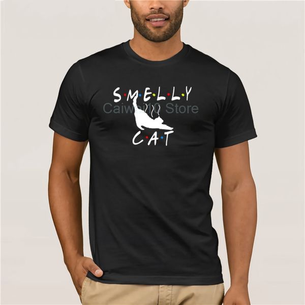 

новое лето печать t-shirt мода вонючего cat друзья летом мужчины случайных мод вокруг шее прохладного мужской футболка спорт толстовка с кап
