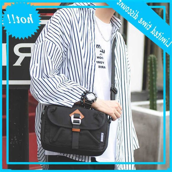 

shoulder men and women hip-hop style messenger bags for teenagers casual canvas crossbody small travel bag