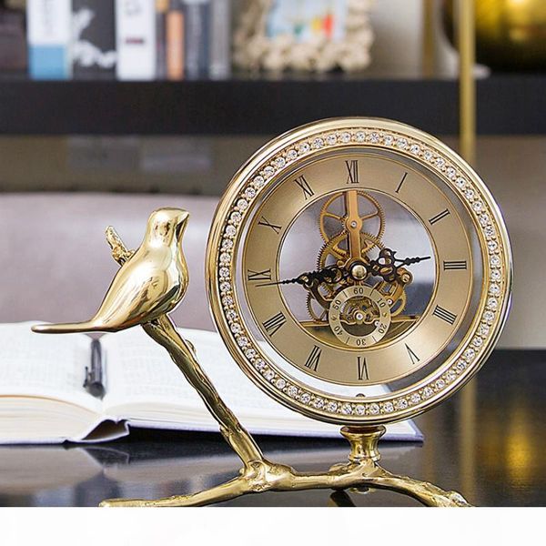 

европейское американская роскошь свет старинных часов офис украшение для гостиных комнат дома стол настольных часов украшение wj022261