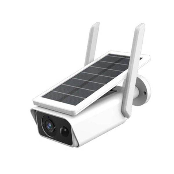 

wireless ip camera with solar panel wifi outdoor waterproof camera rechargeable power 1080p night vision pir cloud security cam484a