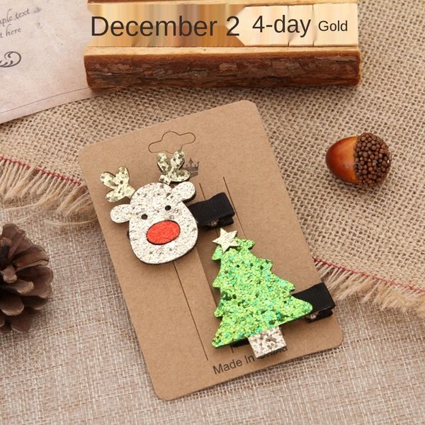 

war3b 2020 korean hqm8r set hair clip christmas elk old decoration hair accessories creative man duckbill clip accessories style