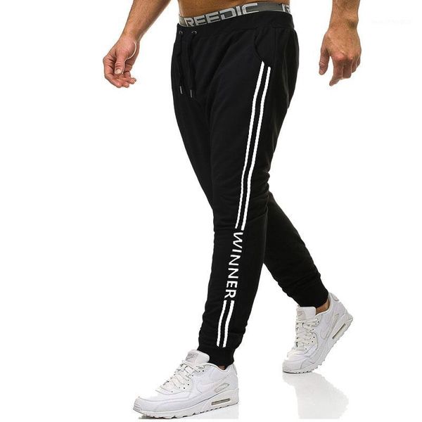 

uronly mens workout athleti sweatpants gym jogger slim fit tapered pants with pockets1, Black