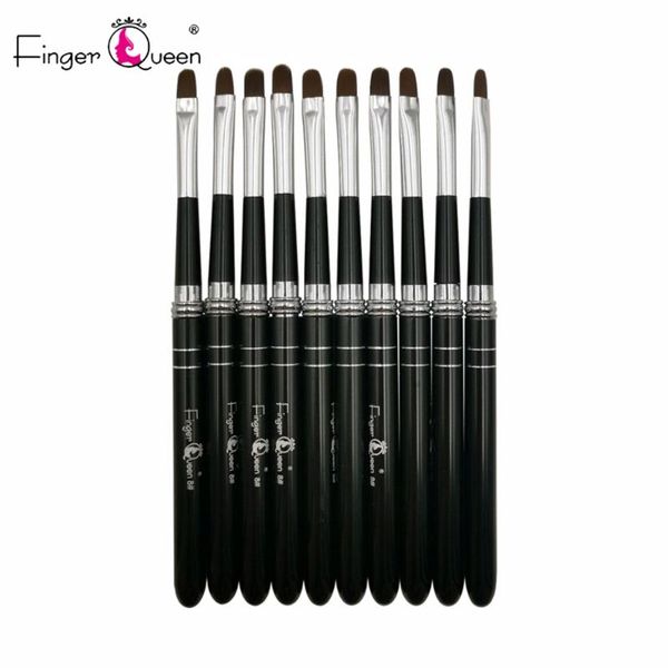 

nail brush 1piece nail art brush pen detachable metal flat polish gel uv painting drawing salon line 3d tips tool manicure, Yellow
