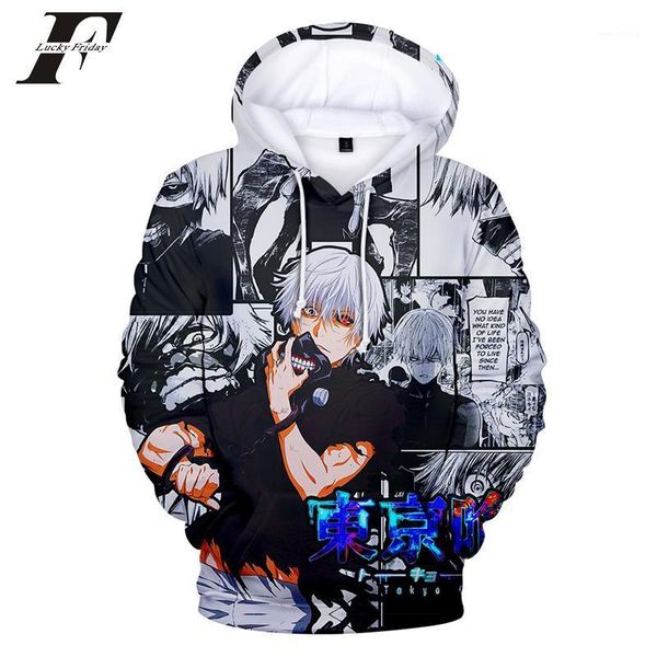 

2020 tokyo ghoul 3d hoodies sweatshirt harajuku men long sleeve harajuku hit hop clothes plus size1, Black