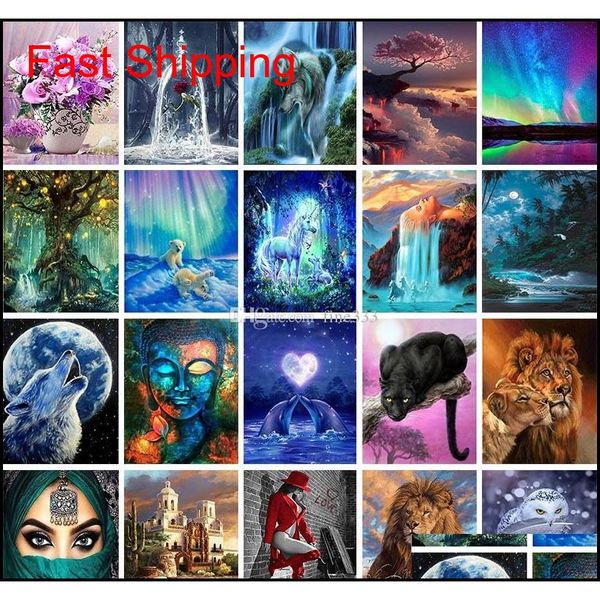 

500+ designs 5d paintings arts gifts diy diamond painting cross kits diamond mosaic embroidery landscape animals qyloqk toys2010