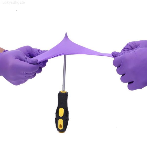

universal /work/rubber/garden 50/100pcs dishwashing/kitchen/ purple gloves disposable latex for left and right han