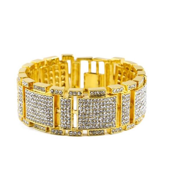 

hip hop micro pave zircon of cubic zirconia miami cuban chain ice out men's bracelet jewe wmtcmv, Black