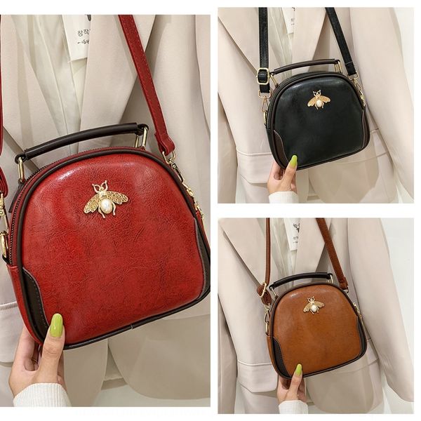 

anq3t postman same honeybee 2020 women for new the package postman package fashion women's small round bag versatile single shoulder me