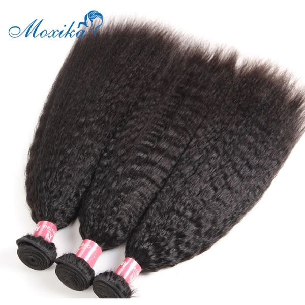 

человеческие пачки волос с закрытием волос наращивание волос бразильские волосы remy 28-дюймовые kinky прямые пакеты с закрытием f wmtstp, Black;brown