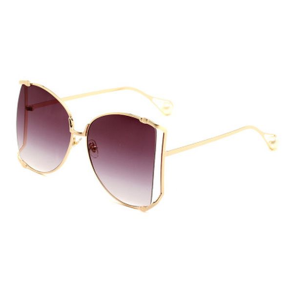 

oversized sunglasses women 2020 fashion brand designer big square sun glasses pearl decoration cat eye shades butterfly eyewear