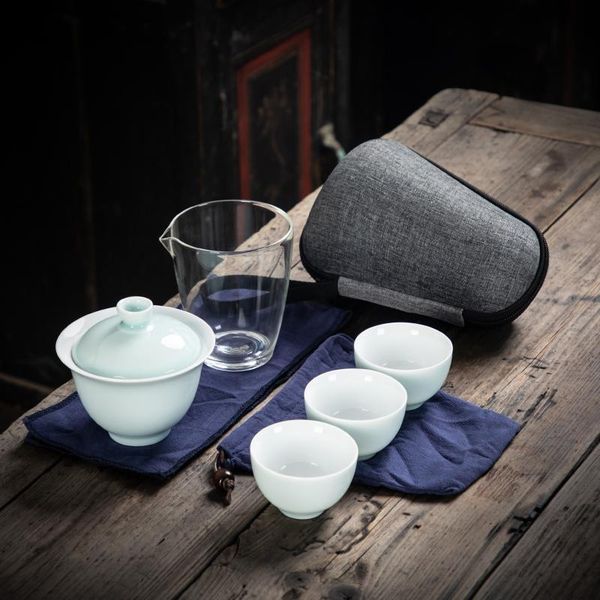 

tangpin ceramic teapot gaiwan porcelain teacups a tea sets portable travel tea set tangpin ceramic jllvfp