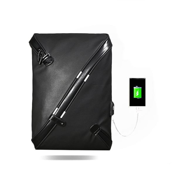 

men chest bag for business single shoulder bag usb charging portable outdoor riding cross body pack messenger bags