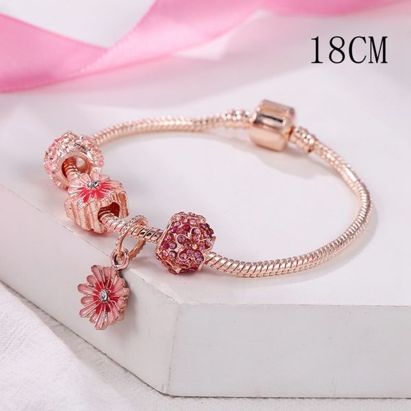

t2crj style pendant braceletbracelet braceletfamily's new pan daisy bracelet temperament chain bone snake pendant small flower female h, Golden;silver