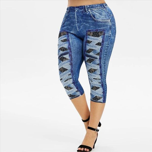 

jeans shorts women fashion plus size short crisscross lace print slimming short casual skinny spodenki jeansowe damskie yj, White;black