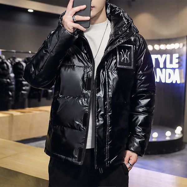 

njqa printed dark jacquard down filling the jacket capacity 90 of whitedown is about 300g size down jacketssmlxl4 185, Black