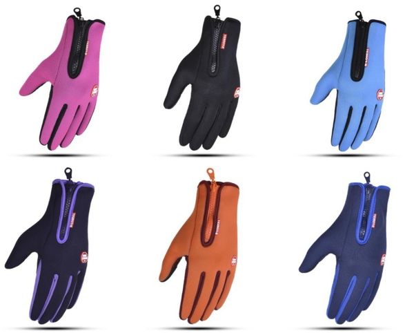 

60pairs/lot winter warm screen touch gloves. ski gloves 201021, Blue;gray