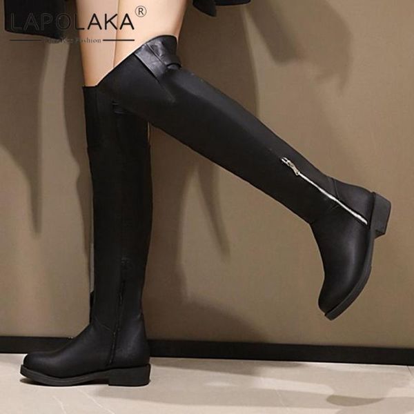 

2021 new design british style knight boots woman shoes zipper comfy thick heels cool ins trendy shoes ladies boots, Black