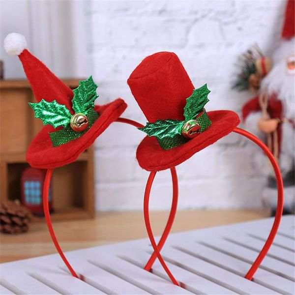 

christmas decorations maxsin 10 pcs/lot cartoon headwear hat hair band children holiday party creative gifts