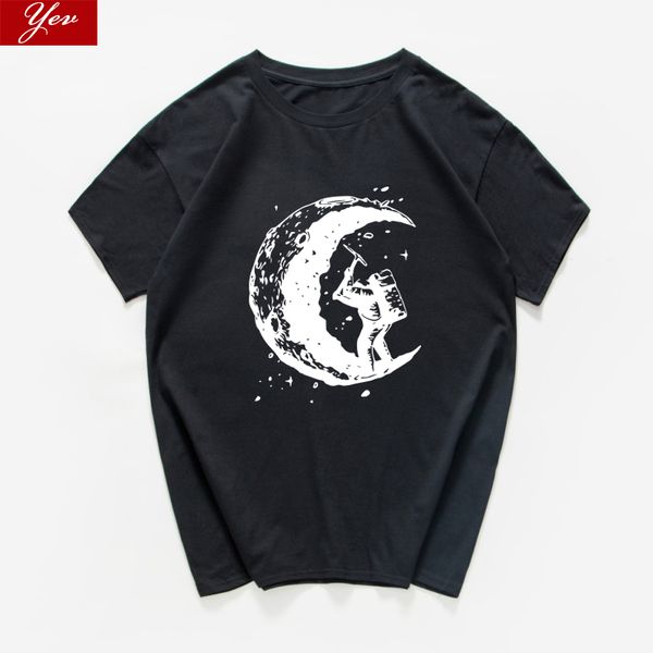 

digging the moon sarcastic graphic novelty funny loose streetwear astronaut print new men sport hooded sweatshirt hoodie men t shirt