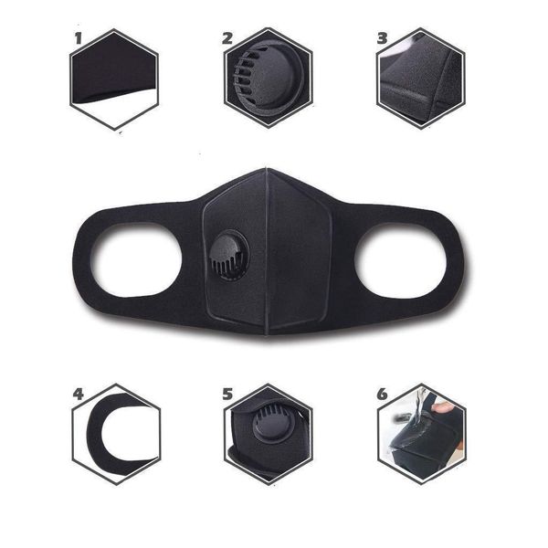 

boy washable mask haze breathable sponge girl anti face mask 3-layer of protective mouth cover masks