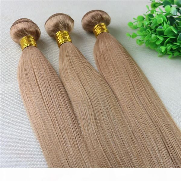 

27 strawberry blonde hair weaves brazilian straight human hair extensions remy hair bundles 100gram per piece, Black