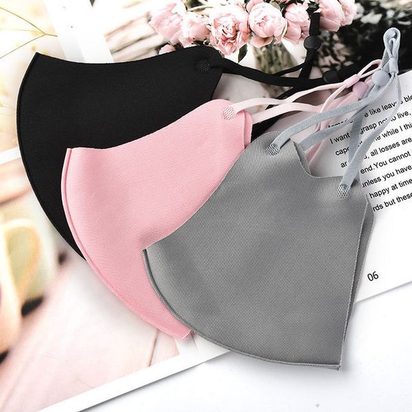 

silk winter washable comfortable reusable ice cotton face mask