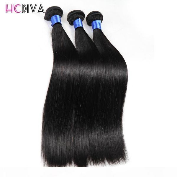 

lace closure with 3 bundles brazilian human hair weaves indian straight virgin hair grade 8a brazillian virgin hair with closures, Black;brown