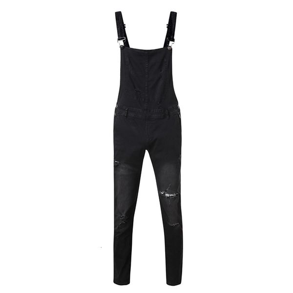 

thin-fitting 2021 scratched brim suspenders europe's little men's feet male gallus denim pants 49p3, Blue