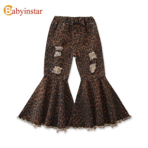 

babyinstar 2020 new girls jeans pants spring denim jeans kids clothing children pants casual trousers jeans for girls clothes lj200819, Blue