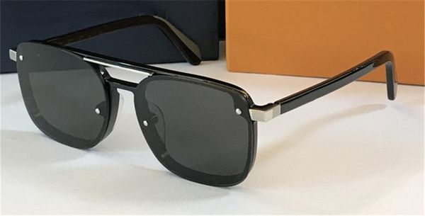 

new fashion design men sunglasses 1023 square rimless frame popular simple popular avant-garde style uv400 protective glasses, White;black