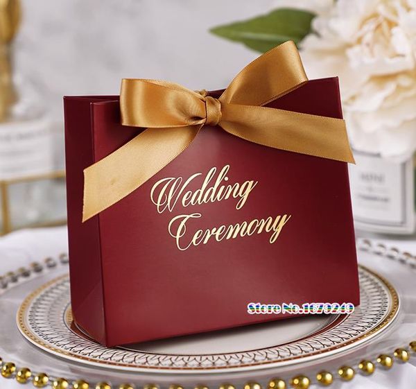 

marble gift paper bag with ribbon bronzing gift box package wedding party favor candy bags with ribbon 100pcs/lot