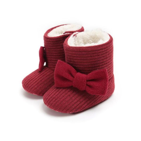 

first walkers baby autumn winter shoes girl boy warm knitting boots solid crib toddler infant kid 0-18m csh1006