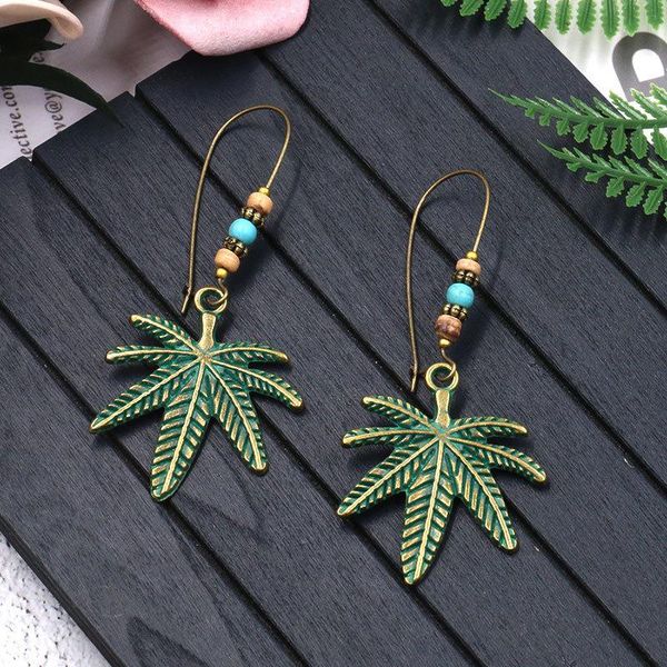 

dangle earrings hanging for women ethnic bronze drop earrings vintage jewelry fashion women's coco nut tree femme gift, Silver