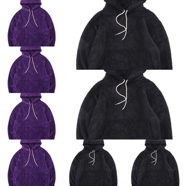 

yzu4p нагри 2019 новая весна и лето овчины износ v5x0p свитера woolwool шерсть многоцветный потерять с капюшоном мужской свитер мужской, Black