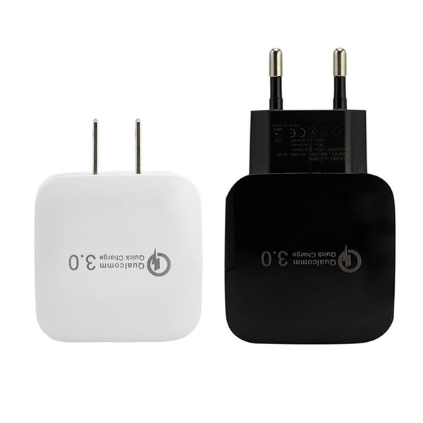 

quick charge 3.0 eu/us 18w fast charging usb qc 3.0 wall travel universal charger for huawei p30 samsung s10 xiaomi 9