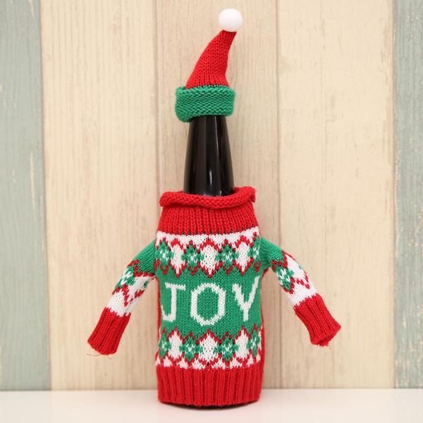 

luanqi christmas wine bottle set christmas decorations for home table wine bottle sweater cover bag cristmas decoration yxluhh xhhair